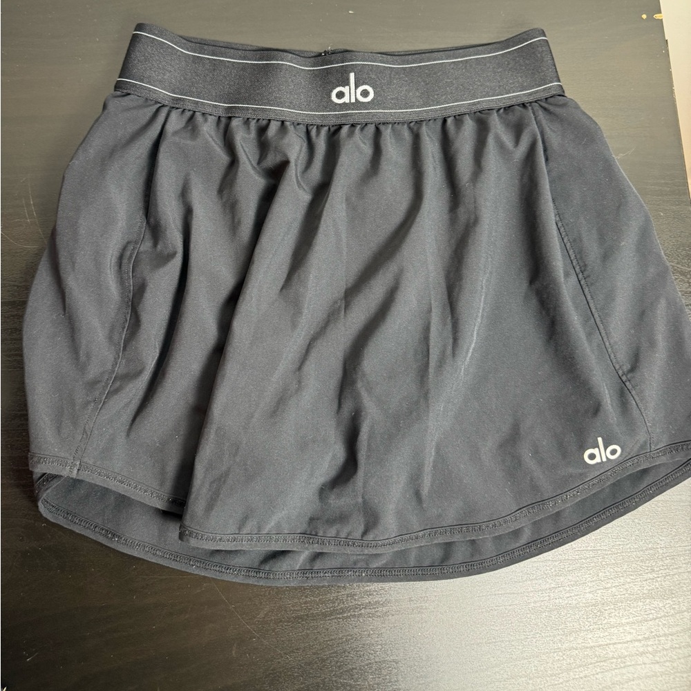 Alo Black Tennis Skirt Size XS